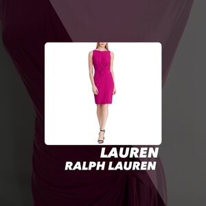 EUC Lauren Ralph Lauren Twist Front Dress